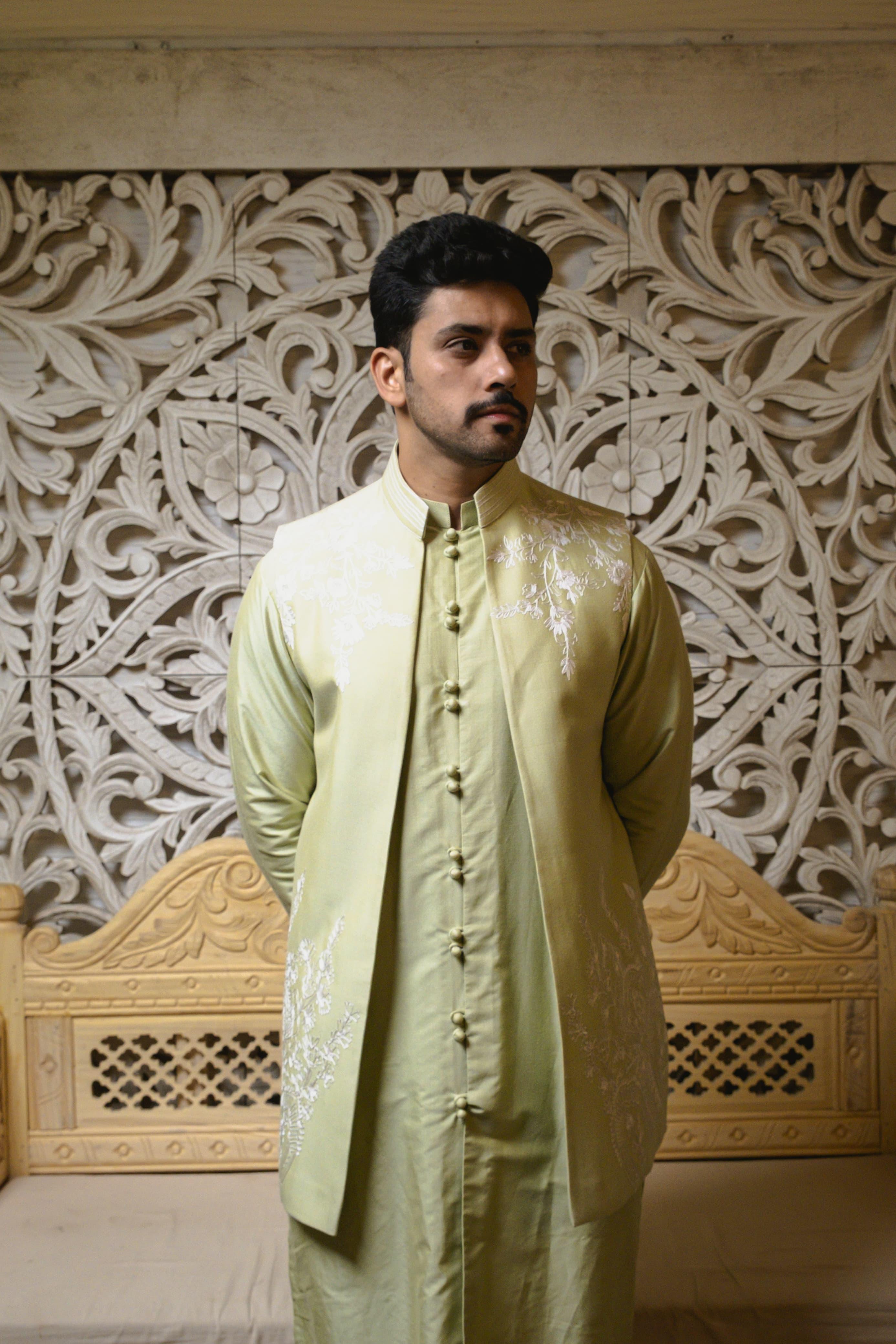 Half Jacket Kurta Set