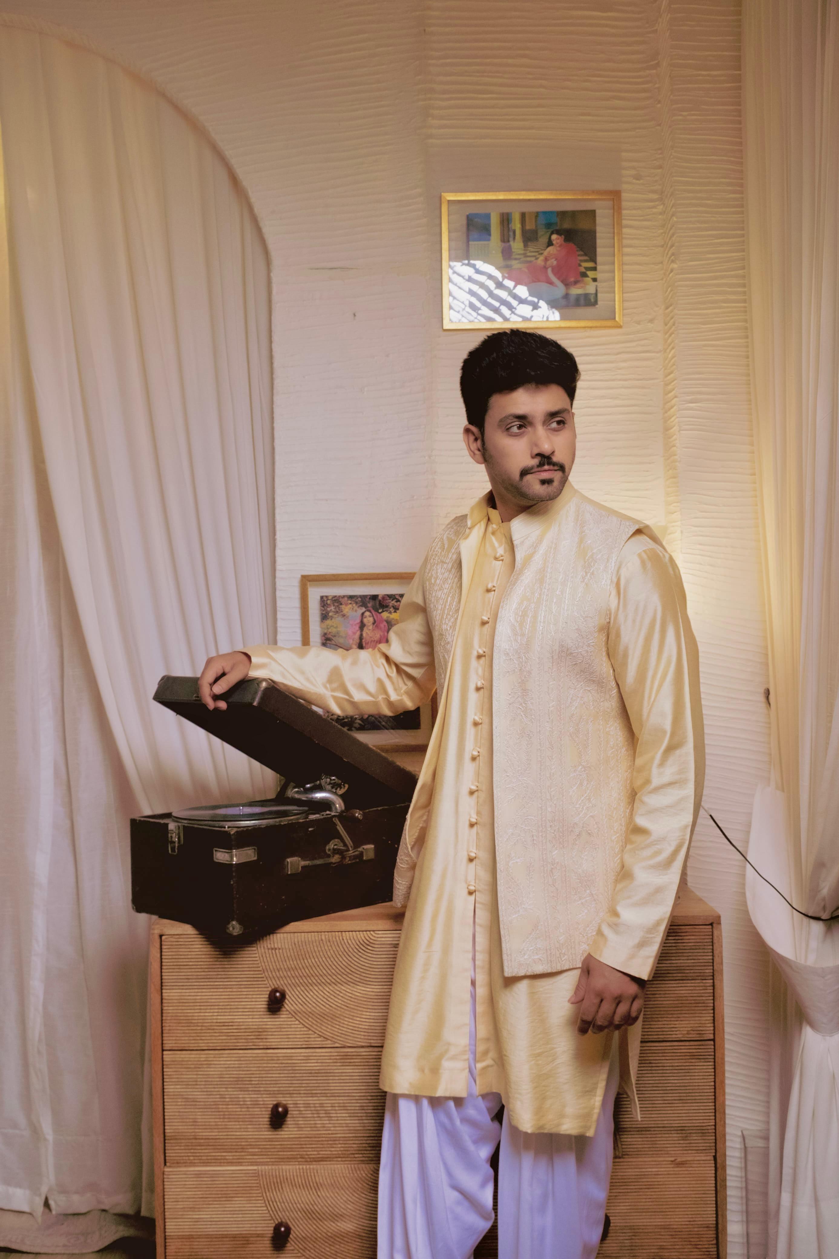 Half Jacket Kurta Set