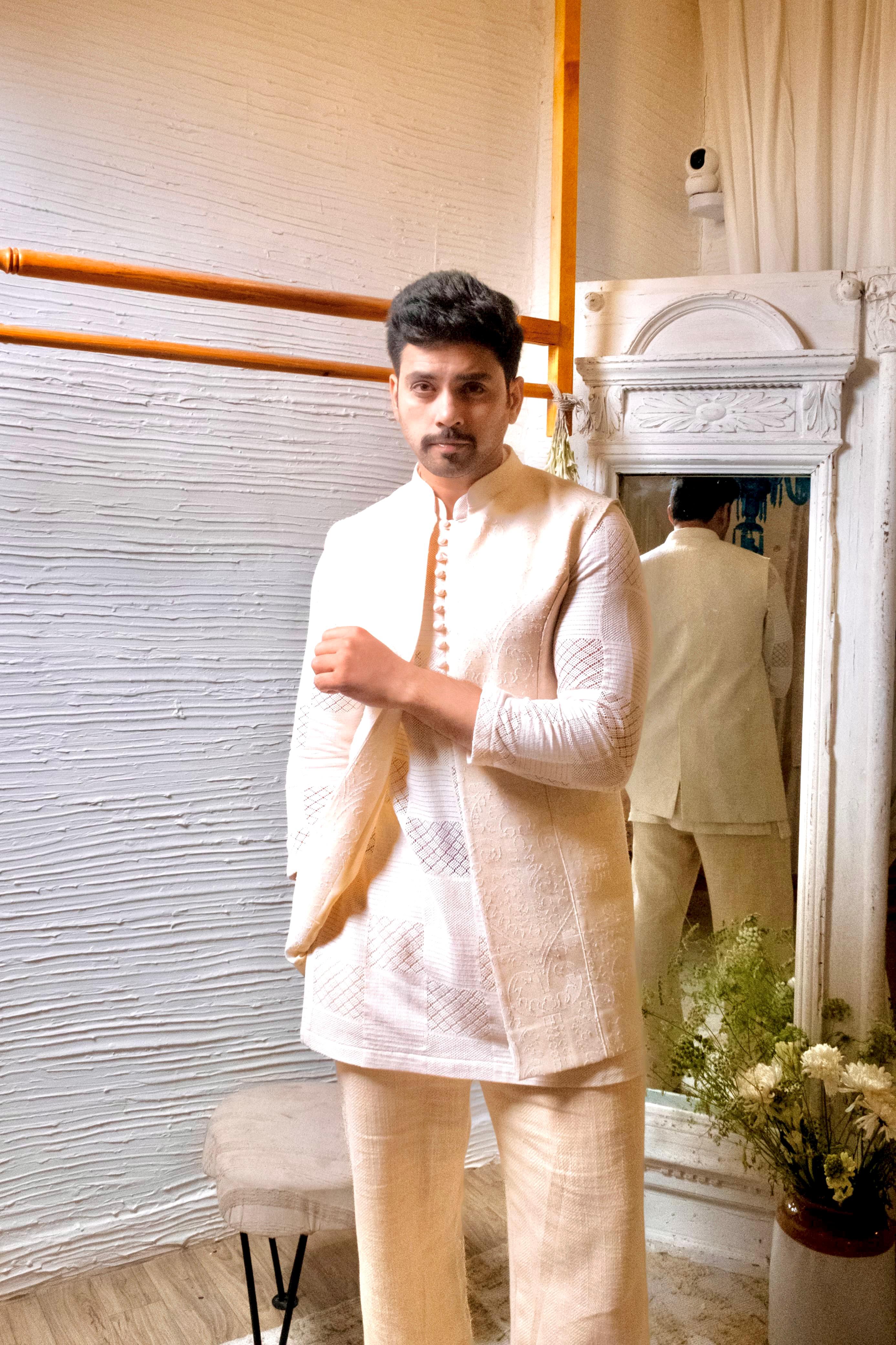 Half Jacket Kurta Set