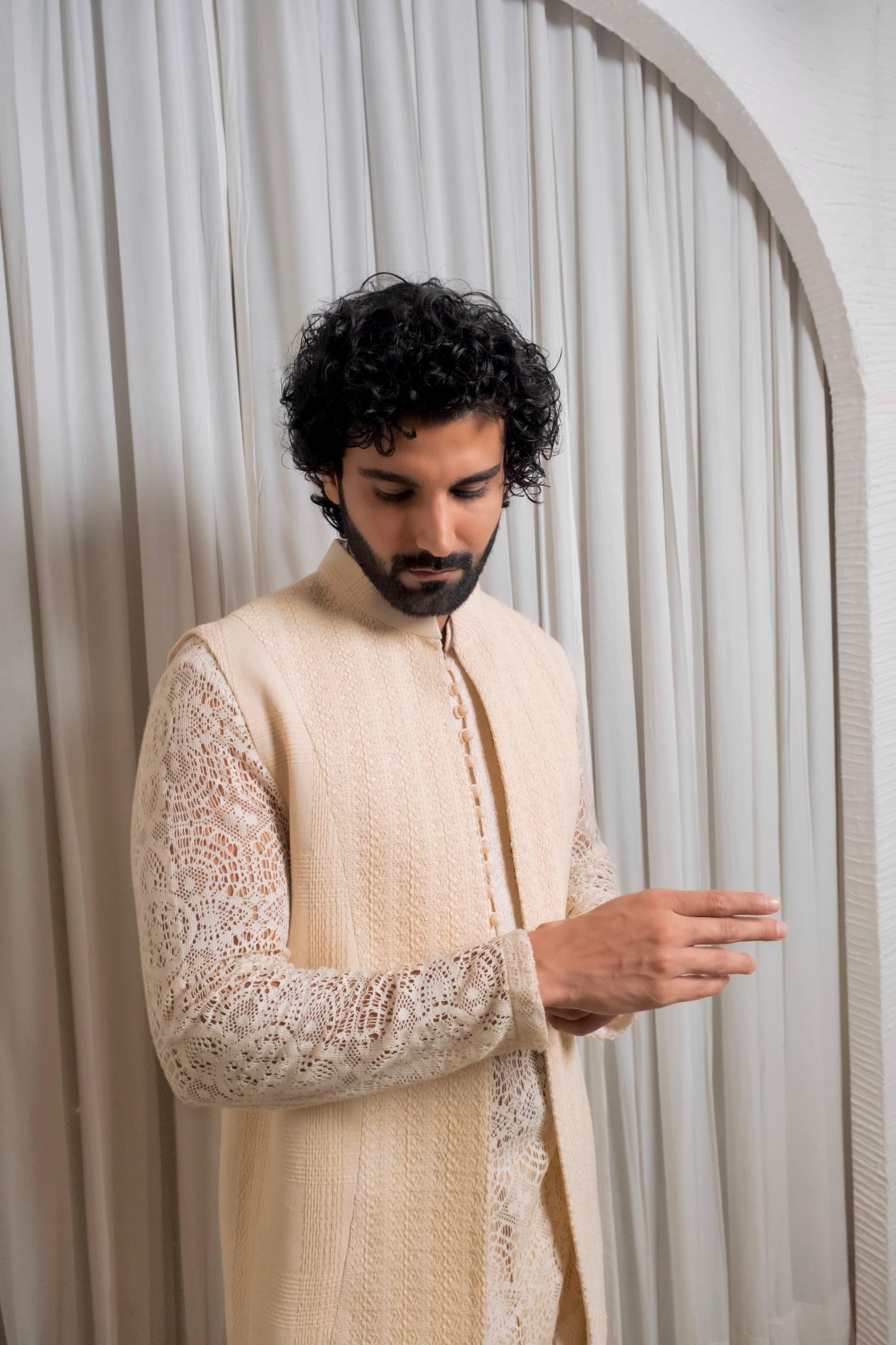 Half Jacket Kurta Set