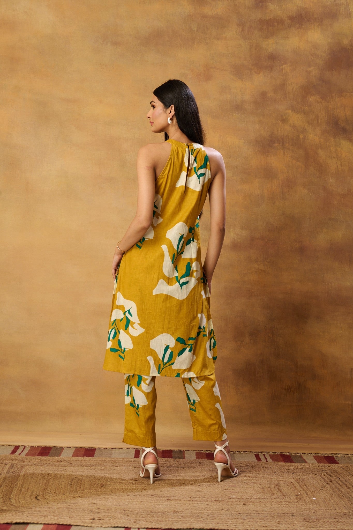 Marigold  Halter Kurta Set (Set of 2)