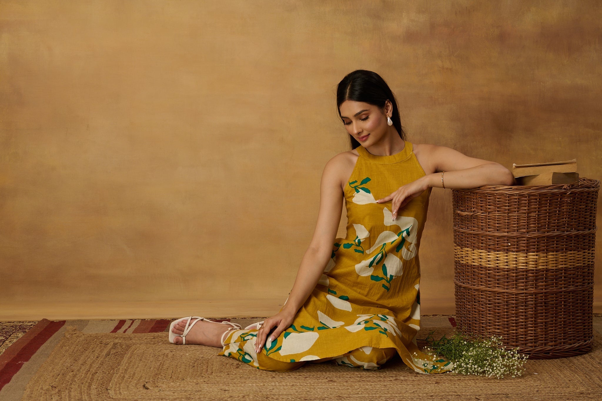 Marigold  Halter Kurta Set (Set of 2)